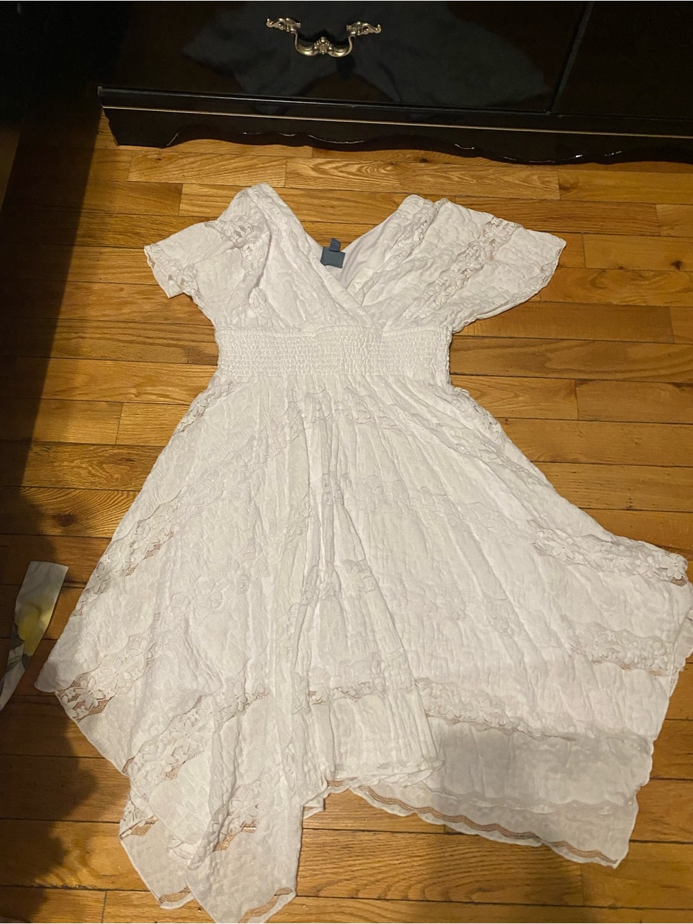 Rabbit Rabbit Rabbit White Lace Boho Dress - Picture 3 of 3